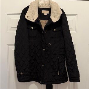 MICHAEL Michael Kors Black Jacket with Cream Collar